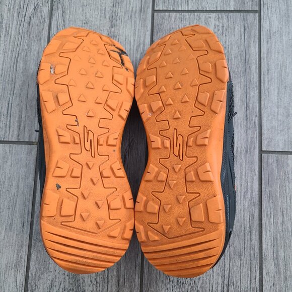 Skechers Men’s GoTrail Water-Repellent Trail Sneakers Gray/Orange Size 10.5 - Picture 10 of 13